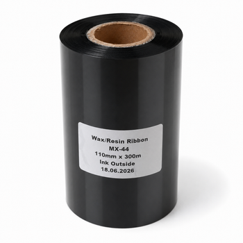 Риббон Wax/Resin MX44 110 мм х 300 м черный OUT