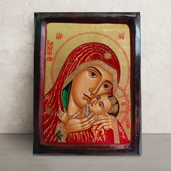 Писаная Касперовская икона Пресвятой Богородицы 22,5×28,5 см
