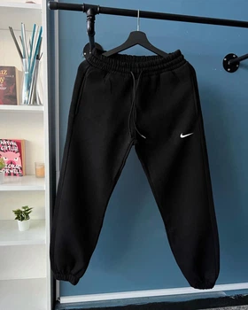 Спортивные Мужские Черные Брюки N5 - Black S (239123)