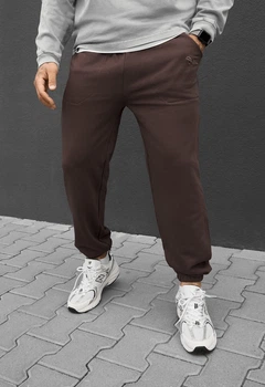 Чоловічі Спортивні Штани Стаф Коричневі З Логотипом Staff Logo Brown S (401000)