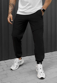 Джоггеры Мужские Стаф Черные Спортивные Брюки Staff Spandex Di Black M (401328)