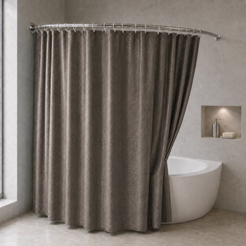 Шторка для ванной широкая 240x180 см однотонная 5314/darkbrown