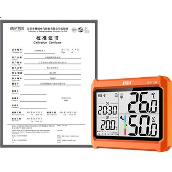 Электронный цифровой термометр и гигрометр Elitech IPT-100 для лабораторного использования в аптеках, промышленности и помещениях, с функцией экспорта данных.