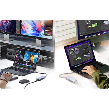 Мережевий адаптер UGREEN Type-C на RJ45 5 Гбіт/с для ноутбуків Apple Mac та Huawei