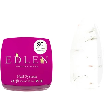 EDLEN Builder Gel №90 Flower Yogurt Гель для нарощування, 15 мл