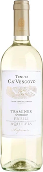 Вино Ca'Vescovo Traminer сухе біле 12,5% 0,75 л (Італія)