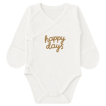 Боди детский интерлок Арлекин Happy days 6291-792 36 56 см Молочный