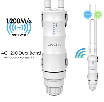 Усилитель wi-fi cигналу Wavlink AC1200 2.4G, 5G роутер маршрутизатор Wi-Fi ретранслятор и точка доступа