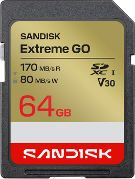 Карта памʼяті Sandisk Extreme GO SD UHS-I 64GB (SDSDUGN-064G-GN6IN)