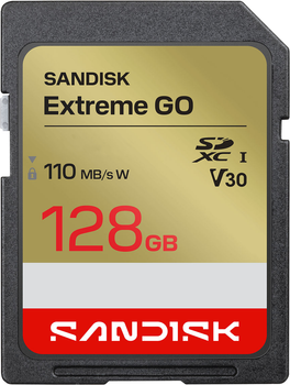 Karta pamięci Sandisk Extreme GO SD UHS-I 128GB (SDSDUGN-128G-GN6IN)