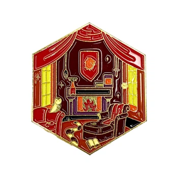 Металлический значок-пин Гостиная Гриффиндора (Harry Potter / Гарри Поттер) на одежду и рюкзак