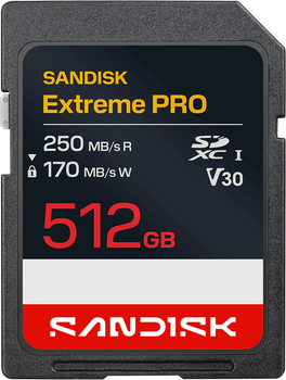 Карта пам'яті SanDiskExtreme Pro SD 512GB UHS-I (SDSDXXJ-512G-GSCIN)