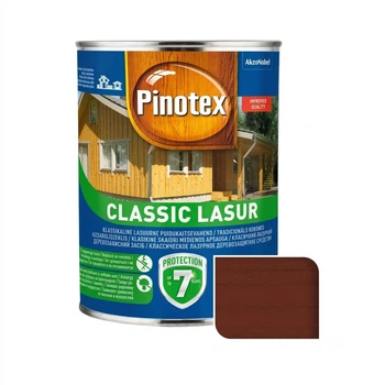 Лазурь для древесины Pinotex Classic Lasur 1 л матовый Красное дерево