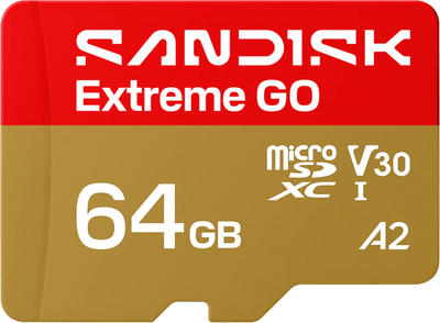 Карта памʼяті Sandisk Extreme GO microSD UHS-I 64GB (SDSQXGN-064G-GN6MN)