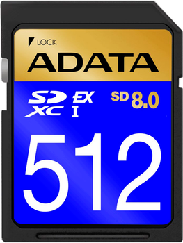 Karta pamięci ADATA Premier Extreme SD8.0 SDXC 512 GB Class 10 UHS-I/U3 V30 (SD512GEX3L2-C)