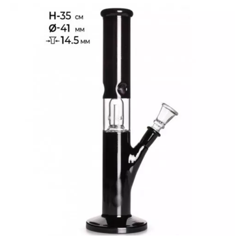 Бонг стеклянный MISTIQ 35cm 41mm из боросиликатного стекла с перколятором и шипами для льда
