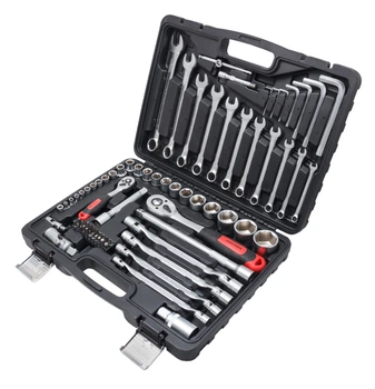 1/4''&1/2''Набор инструмента 76пр. (6-гран.)(4-32мм) PARTNER PA-4076
