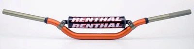 Руль мотоциклетный Renthal Twinwall оранжевый, изгиб Honda / Kawasaki