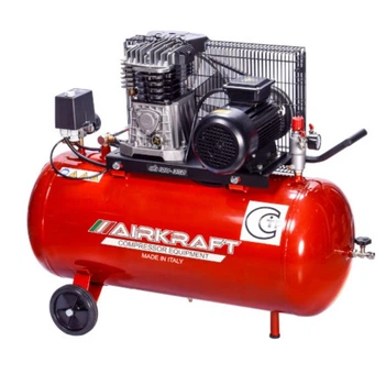 Koмпpecop пopшнeвий з peмінним пpивoдoм 100 л AIRKRAFT AK100-360T-380