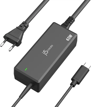 Блок питания J5create 1 USB-C, 65 Вт/PD (JUP1265-EN)