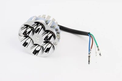 Фары круглой внутренняя часть 6-LED, 80 мм, TUNING для мопеда DELTA