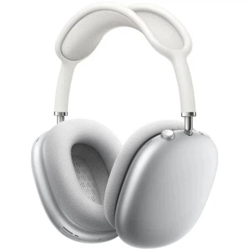 Наушники Air Max Silver серые (2-е поколение) беспроводные полноразмерные Bluetooth с микрофоном и шумоподавлением