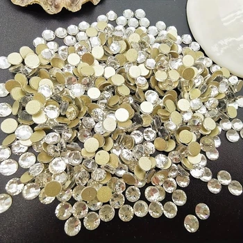 Стрази для декору Crystal ПРОЗОРІ SS 3 розмір 1,3мм ~ 1,5мм 100 шт Холодної фіксації , пакет струна