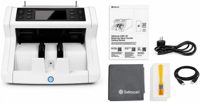 Счётчик купюр Safescan 2265 со скоростью до 1200 банкнот в минуту, определением суммы и контролем подлинности денег