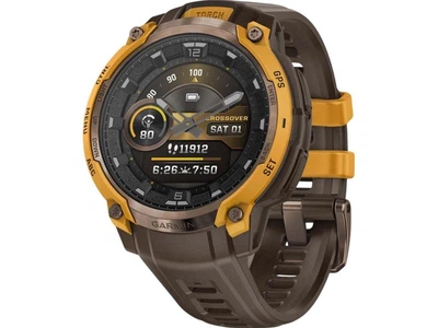 Смарт-годинник Garmin Instinct Crossover AMOLED Bronze/Sunburst (010-03398-01)