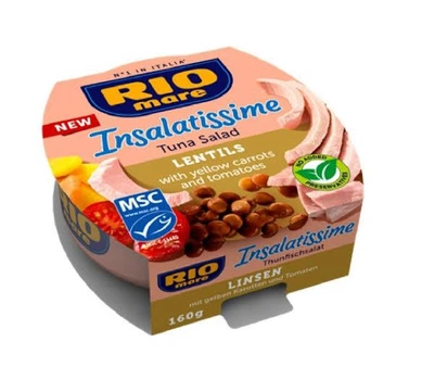 Салат з тунцем та сочевицею Rio Mare Insalatissime Lentils, 160 г