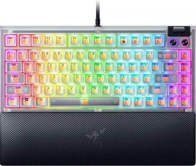 Klawiatura przewodowa Razer BlackWidow V4 75% Phantom White Edition (RZ03-05003500-R3M1)