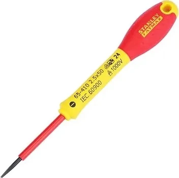 Отвертка STANLEY 65-410 плоская диэлектрическая 1000 В, 2.5x50 мм