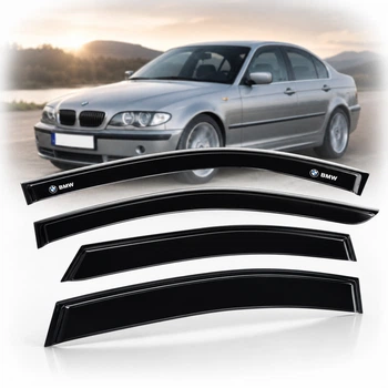 Дефлектори вікон вітровики для Bmw 3 (E46) 1998-2005 Скотч 3M Voron Glass