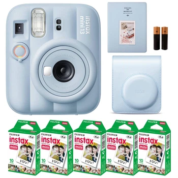 Подарунковий набір Fujifilm Instax Mini 13 Frost Blue (Блакитний) / Камера + Чохол + Альбом 64 фото + Фотопапір 50 знімків / Summer Set 2026