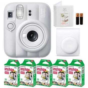 Подарунковий набір Fujifilm Instax Mini 13 Clay White (Білий) / Камера + Чохол + Альбом 64 фото + Фотопапір 50 знімків / Summer Set 2026