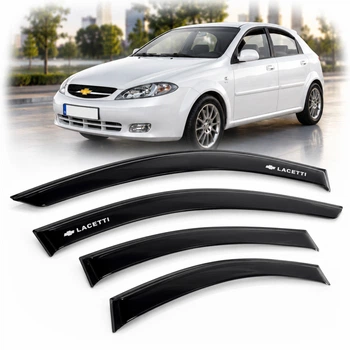 Дефлектори вікон вітровики для Chevrolet Lacetti Хечбек 2003-2014 Voron Glass