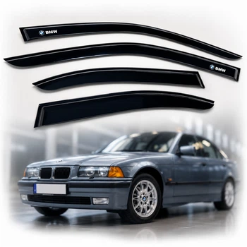 Дефлектори вікон вітровики для Bmw 3 (E36) 1990-1998 Скотч 3M Voron Glass