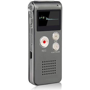 Диктофон BauTech USB Mp3 8GB 3.5 мм Серый (1002-480-01)