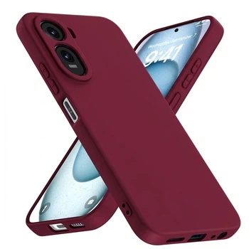 Чехол Fiji Full Soft Premium для Xiaomi Redmi A7 Pro противоударный бампер с микрофиброй Bordo