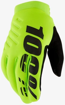 Перчатки зимние Ride 100 Percent Brisker салатовые (fluo yellow) S (8)