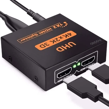 HDMI разветвитель Addap HVS-01 2 порта 4K металлический