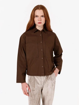 Сорочка джинсова жіноча Colin's CL1071165BRW XS-S Brown (8684112404165)