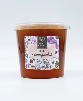 Мед коріандровий LOVE HONEY без цукру 1400 г