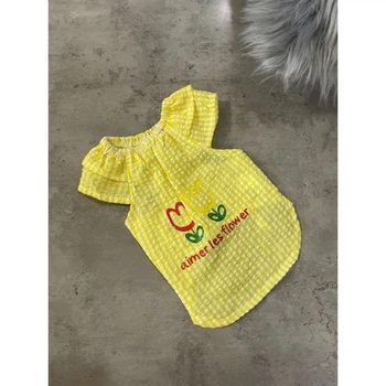 Платье для собак "Тюльпаны" желтый 2 Multibrand (2000003548989)