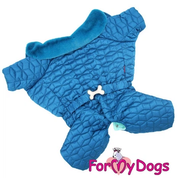 Зимний комбинезон для больших собак "Прошивка" синий 22 For My Dogs 000355457