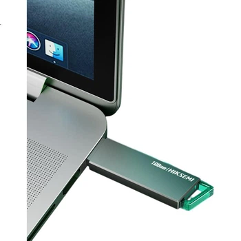Флеш-накопитель HIKVISION 512 ГБ USB 3.2 R33, индикатор работы, скорость чтения 130 МБ/с, высокоскоростной портативный USB-накопитель, подходит для компьютеров Huawei, офисных и универсальных флешек.