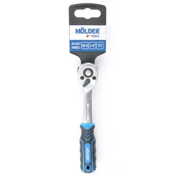 Тріскачка Molder, Cr-V, 1/4" 72T, двокомпонентна, ергономічна ручка (10шт/уп)