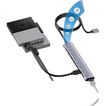USB-хаб Youlianxing YLX-RS515HAM на 4 порти USB 3.0, 2 м