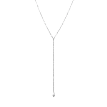 Серебряное колье с без камней, вес изделия 2,41 гр (2211440)