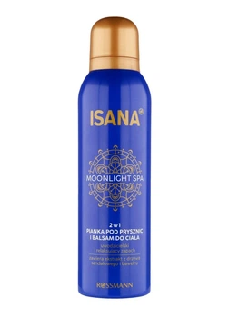 Пінка для душу та бальзам для тіла 2 в 1 ISANA Moonlight Spa із сандаловим деревом і бавовною 200 мл